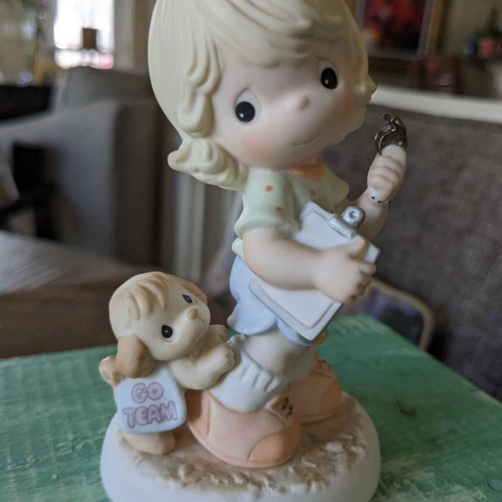" Coach, You Are A Real Sport" Precious Moments Figurine. Excellent Condition.